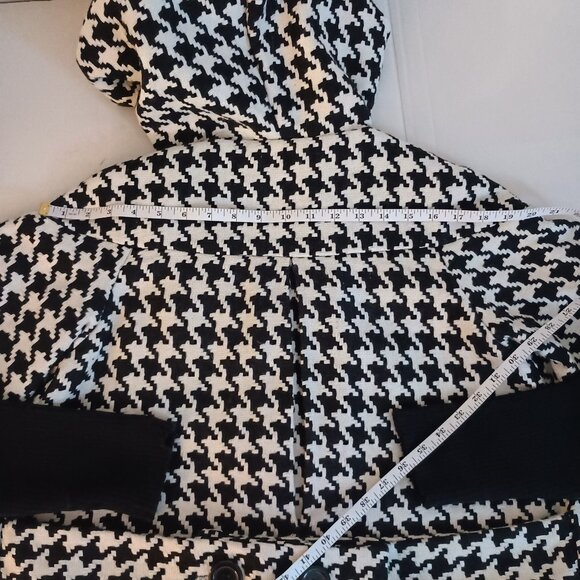Therapy Houndstooth Swing Jacket Black & White Audrey Hepburn Style Women’s M EU - Picture 10 of 15